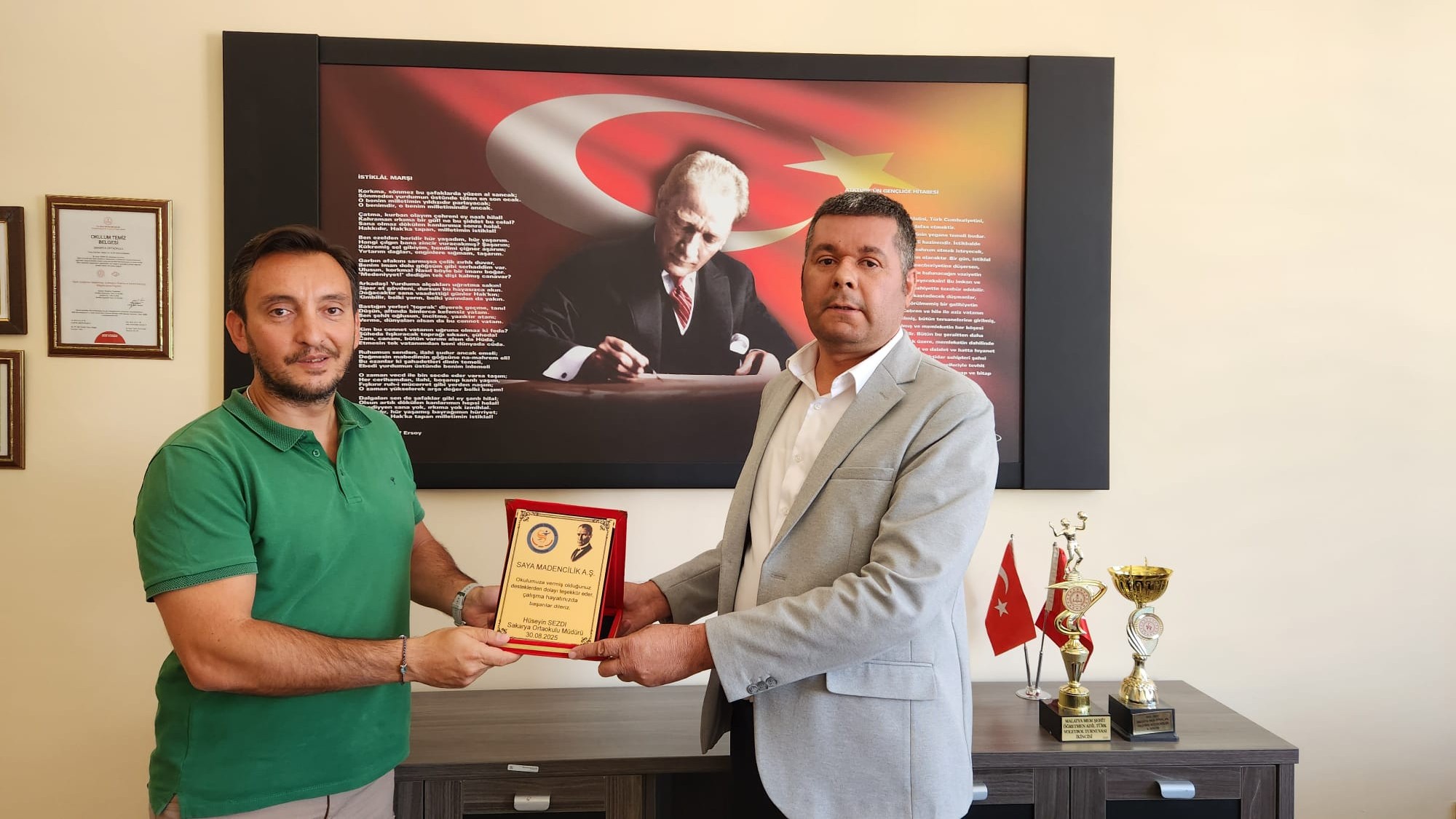 Nakkaş Madencilik | Saya Madencilik’ten Sakarya Ortaokulu’na Tadilat ve Onarım Desteği